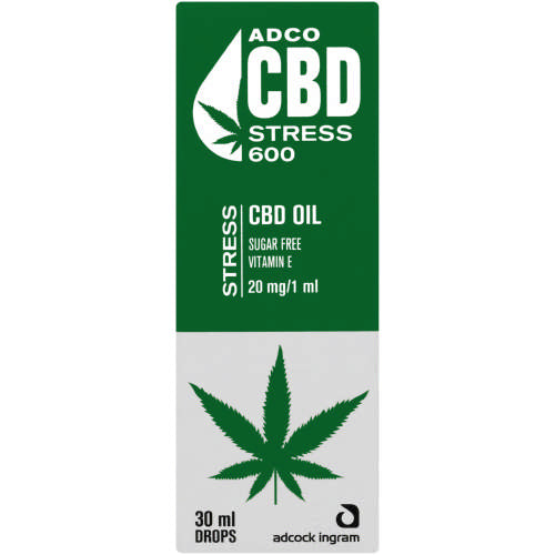 CBD Oil 600mg Drops Stress 30ml