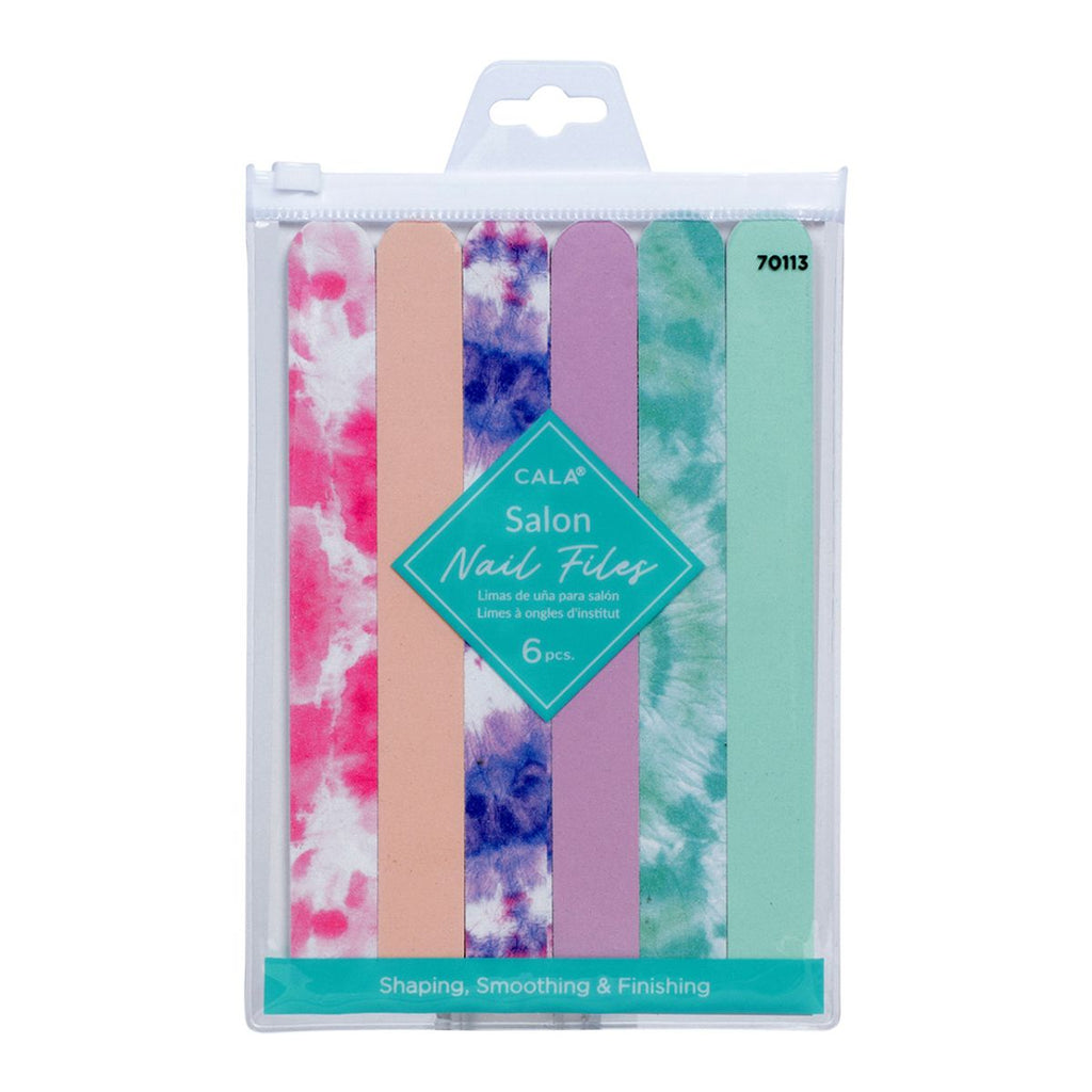 Cala Nail Files Tie Dye 6 Pieces