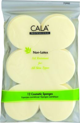 Cala Non-latex Round Sponges 12pc