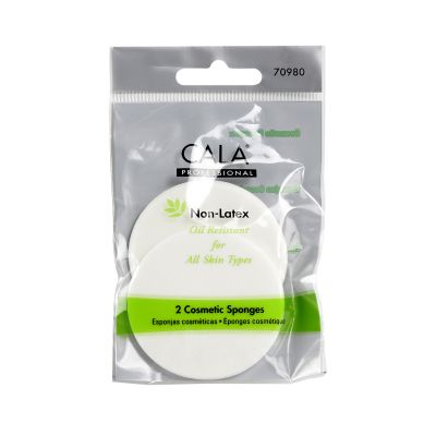 Cala Non-latex Round Sponges 2pc