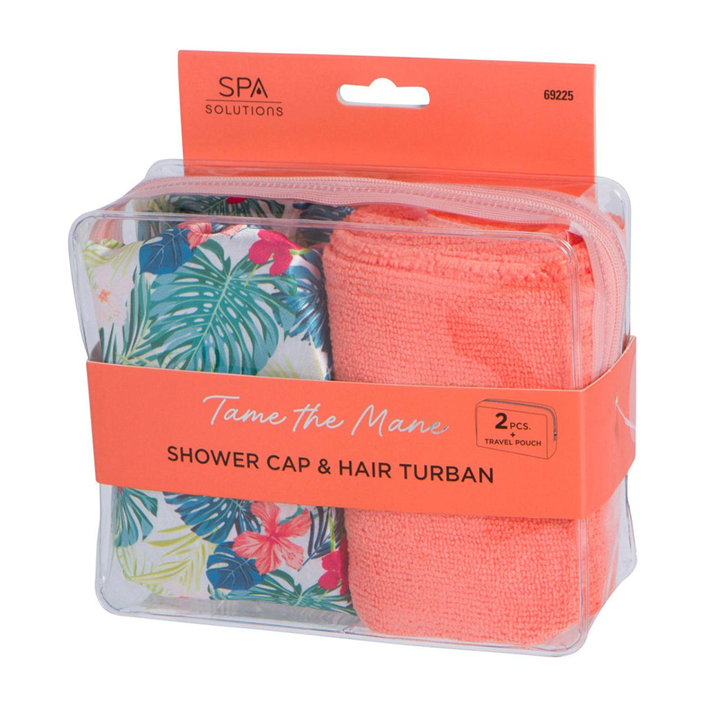 Cala Showercap And Turban Set Tropical