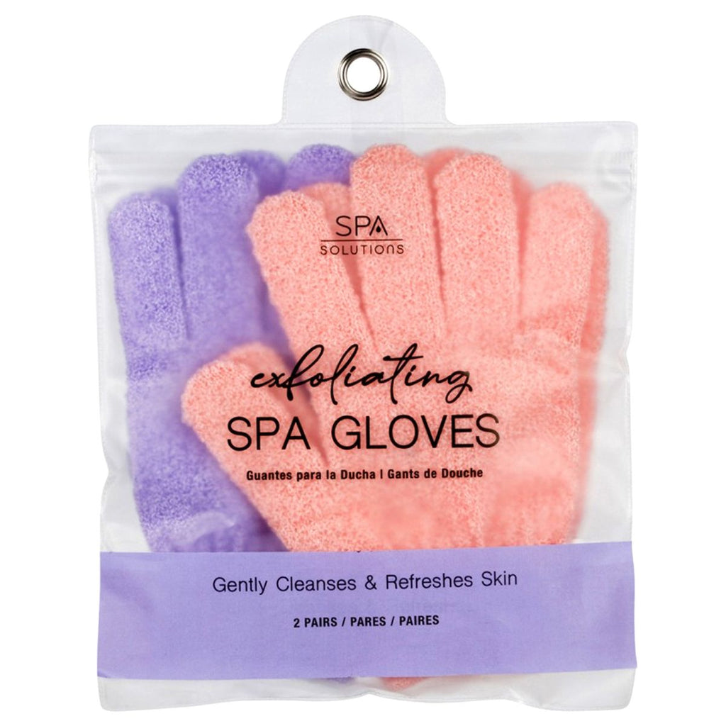 Cala Spa Glove Peach & Lavender 2 Pack