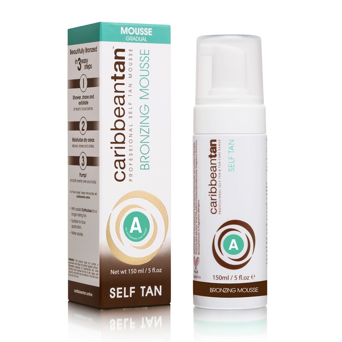 Caribbean Tan Bronzing Mousse Self Tan C Brown/Tanned 150ml