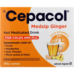 Cepacol Medsip Ginger 8x5g Sachets