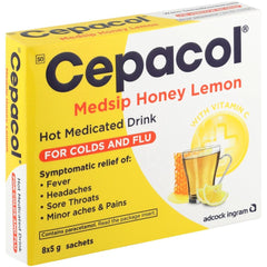 Cepacol Medsip Honey Lemon 8s