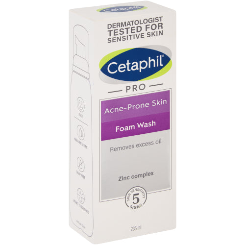 Cetaphil Acne Prone Skin Foam Wash 235ml