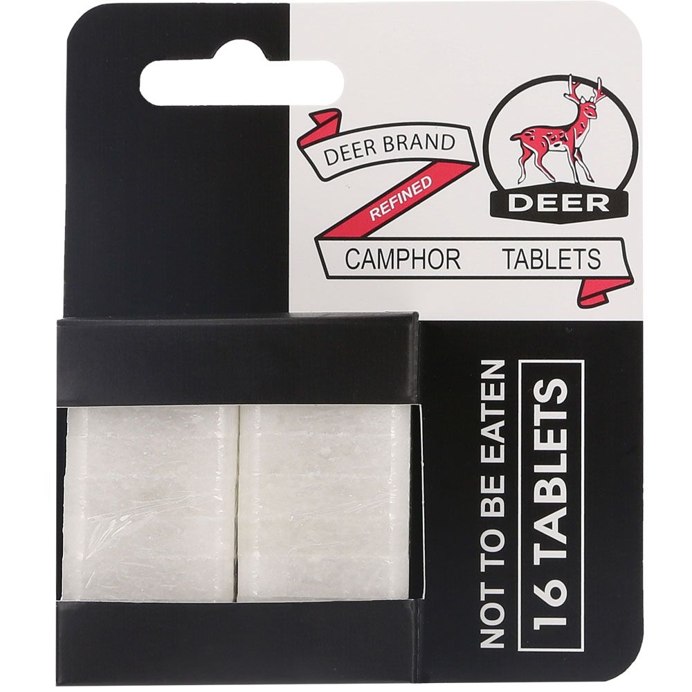 Deer Brand Camphor tablets 16 Tablets
