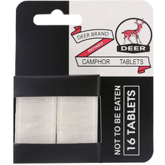 Deer Brand Camphor tablets 16 Tablets