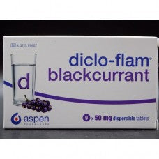 Dicloflam Blackcurrant Tablets 9s