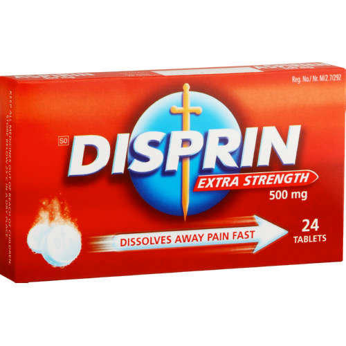 Disprin Extra Strength 500mg 24 Tablets
