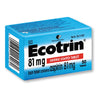 Ecotrin 81mg 100 Tablets