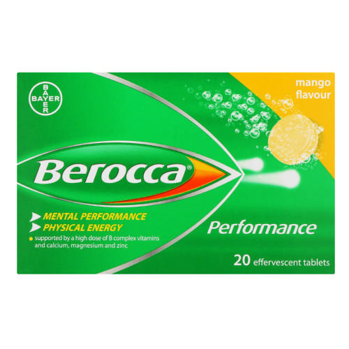 Berocca Effervescent Tablets Mango 20 tablets