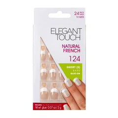 Elegant Touch False Nails Short Natural French Bare