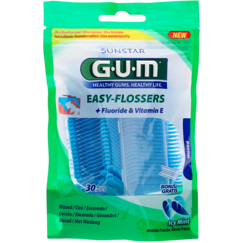 G.U.M Easy-flossers Icy Mint 30 Flossers