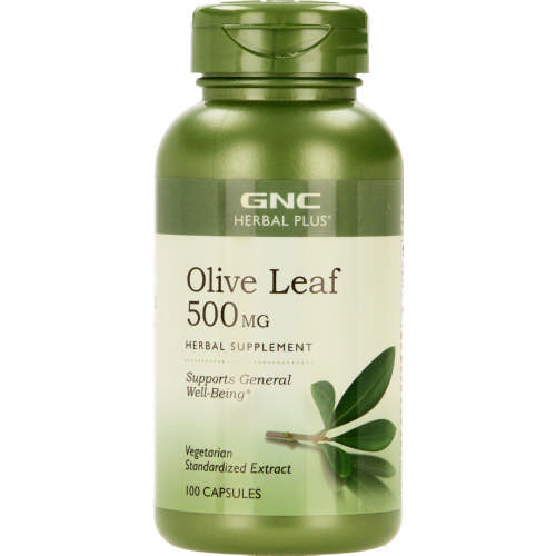 GNC Herbal Plus Olive Leaf 500mg 100 Capsules