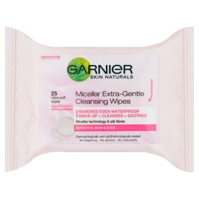 Garnier Micellar Extra-gentle Cleansing Wipes 25's