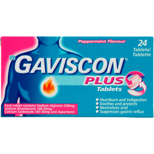 Gaviscon Plus Tabs 24's