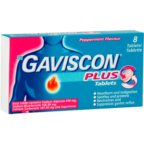 Gaviscon Plus Tabs 8's