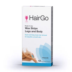 Hairgo Wax Strips Legs And Body Chamomile 12 Double Sided