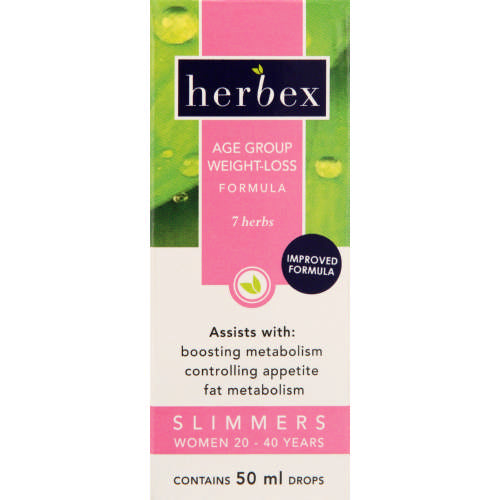 Herbex Slimmers Women 20-40 Years 50ml Drops