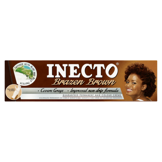 Inecto Permanent Hair Colour Creme 50ml Brazen Brown