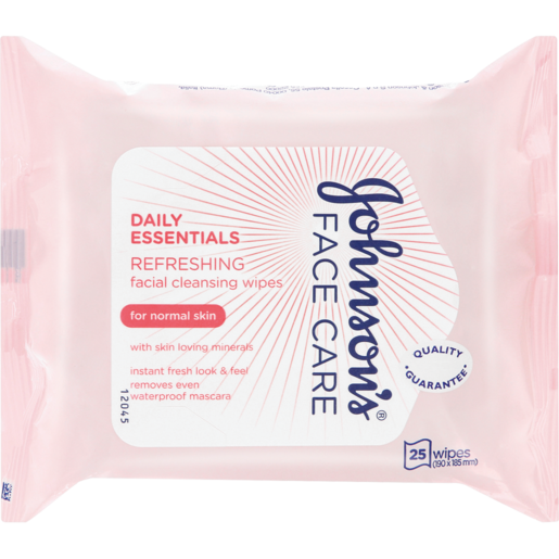 Johnsons Daily Essentials Face Wipes 25's Fresh Hydration