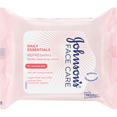 Johnsons Daily Essentials Face Wipes 25's Fresh Hydration