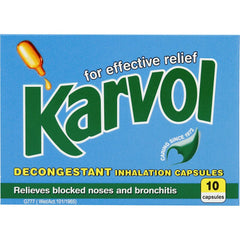 Karvol Inhalant 10 Capsules