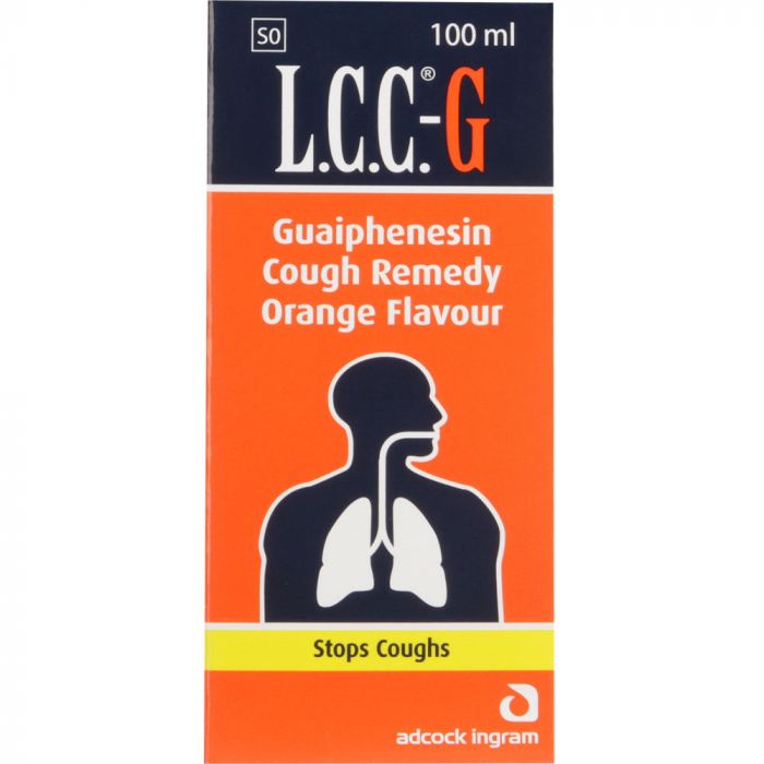 Lcc Cough Remedy GUaiphenesin Orange 100ml