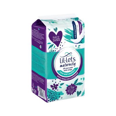 Lil-lets Maternity Pads Maxi-unscented Extra Long 10's