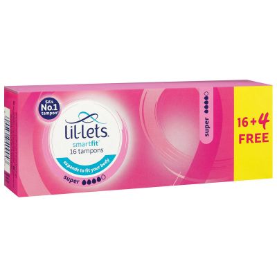 Lil-lets Tampons Sup Med High Flow 16 Value Pack