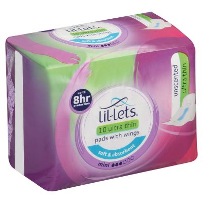 Lil-lets Teen Ultra Thin Pads 10's Unscented