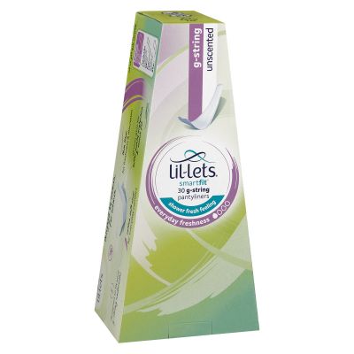 Lillets Everyday Freshness G String Unscented 30's