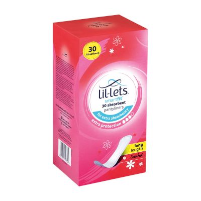 Lillets Liner Protection Plus Scented Long 30's