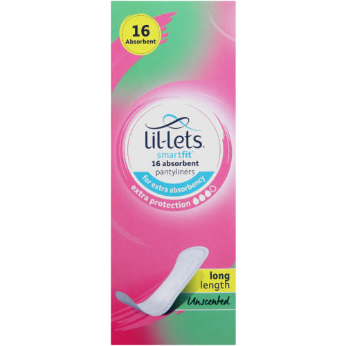 Lillets Liner Protection Plus Unscented Regular 16's