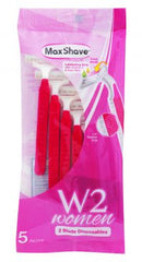 Max Shave W2 Woman 2 Blade 5 Pcs Disposable Razors