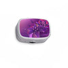 Medic Pill Box Square With Mirror Purple