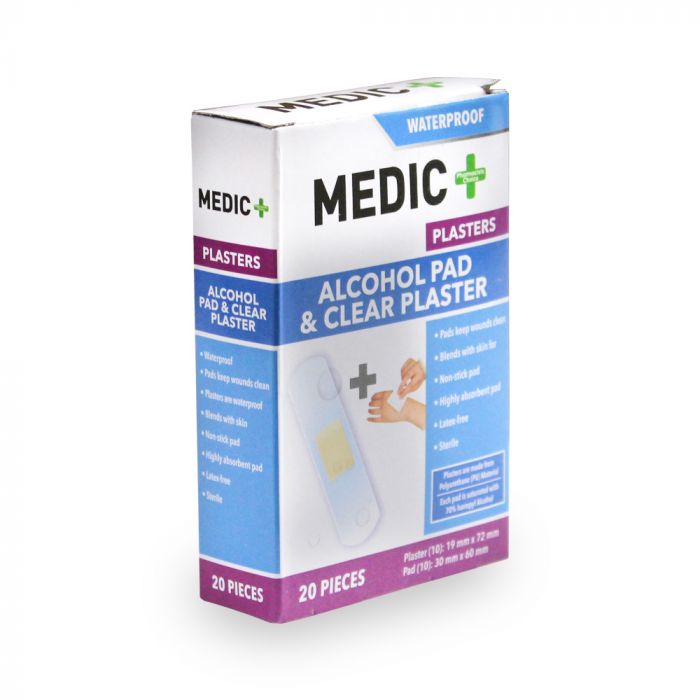 Medic Plaster + ALcohol Pad Regular 20's