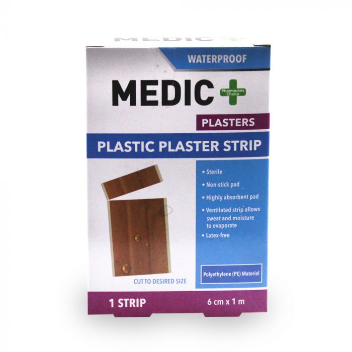 Medic Plaster Waterproof Stripe 6cmx1m