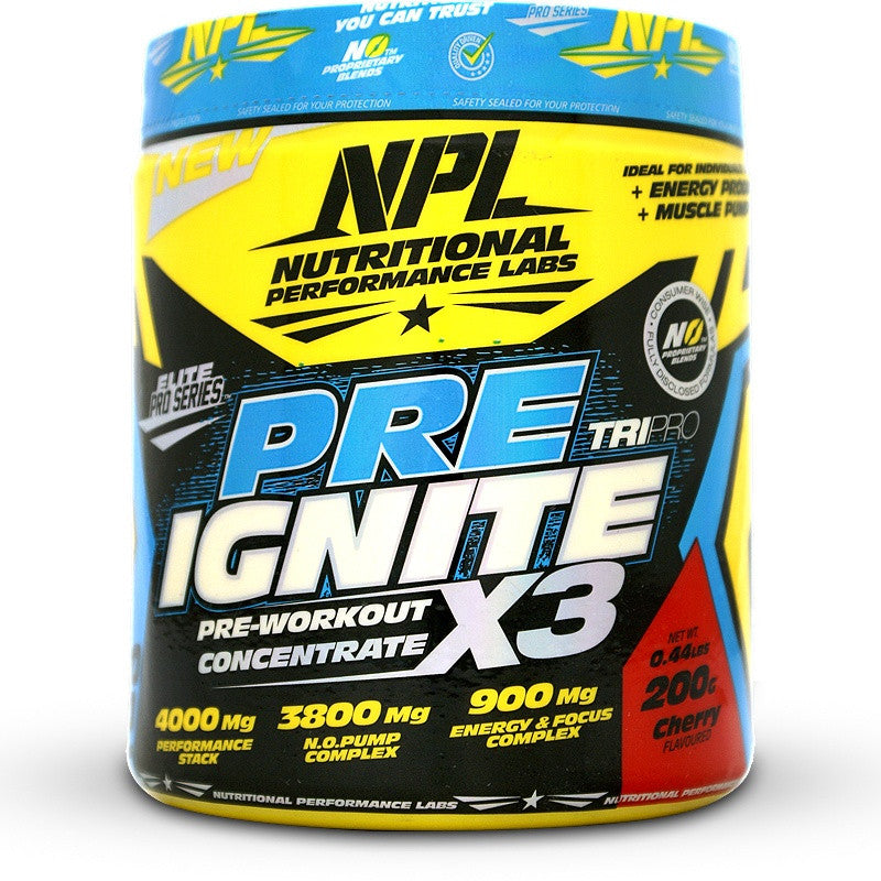 NPL Pre Ignite Pre Workout Concentrate - Cherry 200g