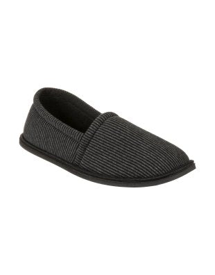 Narrow Striped Stokie Slippers for Adults Grey