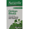 Naturelle Ginkgo Biloba Extra Strength 60 Tabs