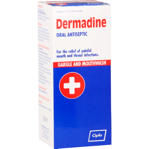 Dermadine Oral Antiseptic Gargle And Mouthwash 200ml