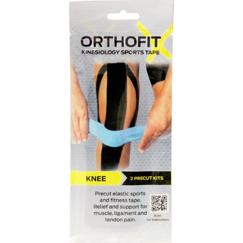 Orthofit Knee Kinesiology Sports Tape 2 Precut Kits