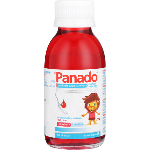 Panado Paediatric Syrup Strawberry 100ml