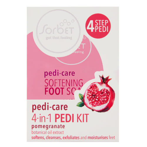 Pedi-Care 4-In-1 Pedi Kit Pomegranate
