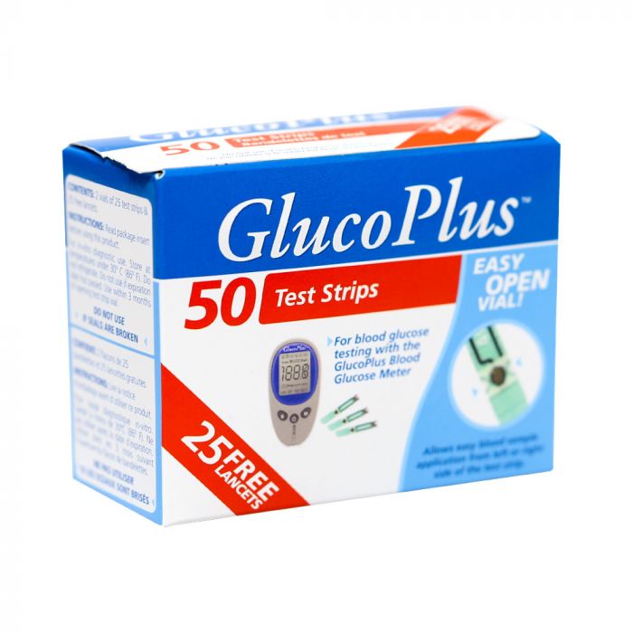 Pharmacist Choice Glucoplus Test Strips 50s + 25 Lancets