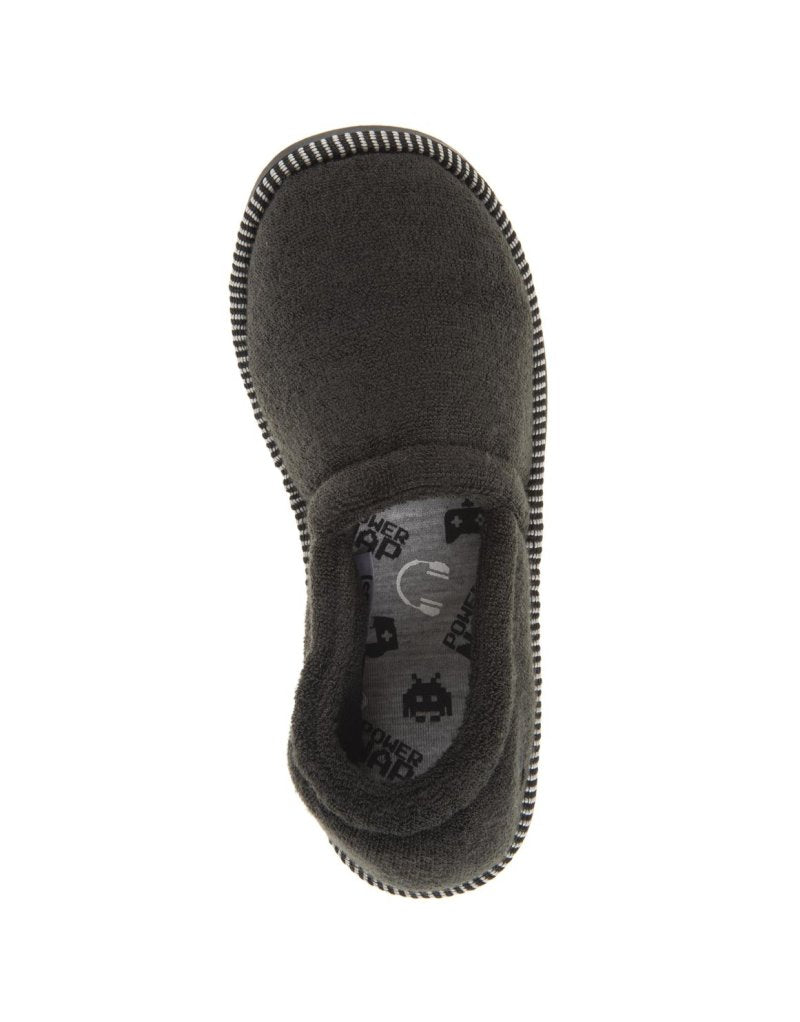 Plain Stokie Slippers Black (Size 12-6) Older Boy