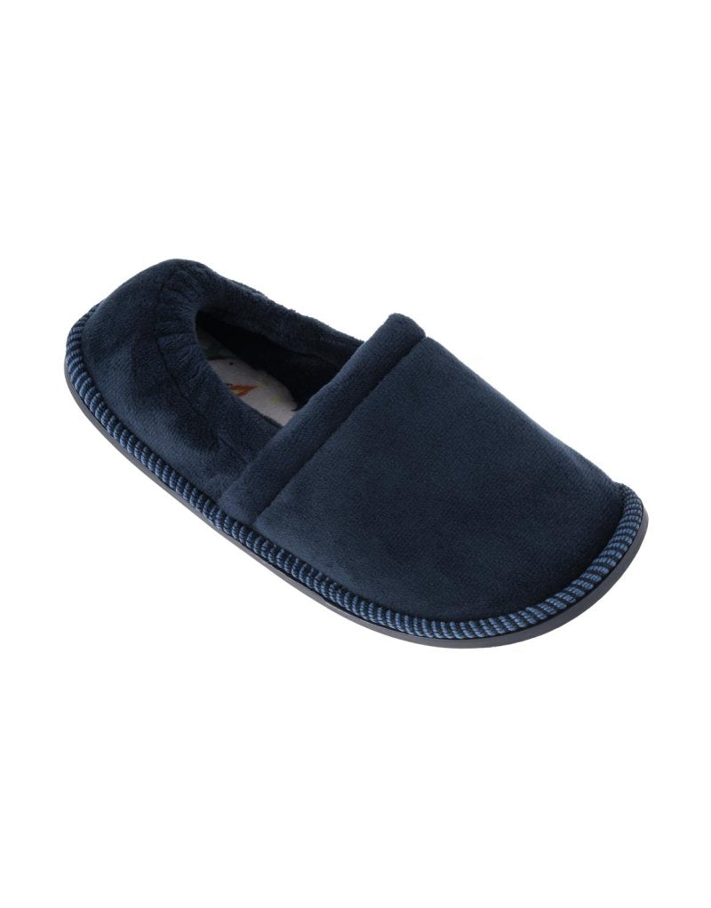 Plush Stokie Slippers Navy (Size 4-13) Younger Boy