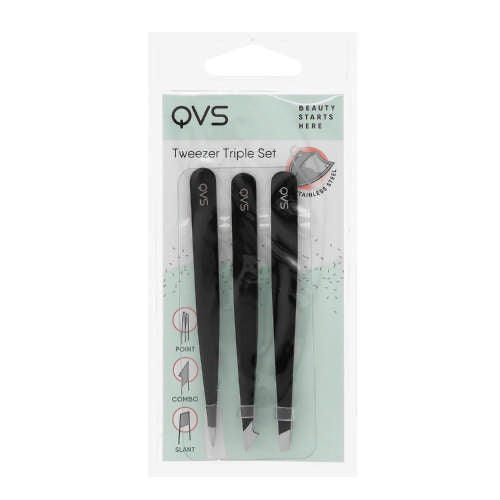 QVS Triple Tweezer Set